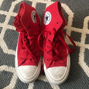 Red high top Chuck Taylor 2